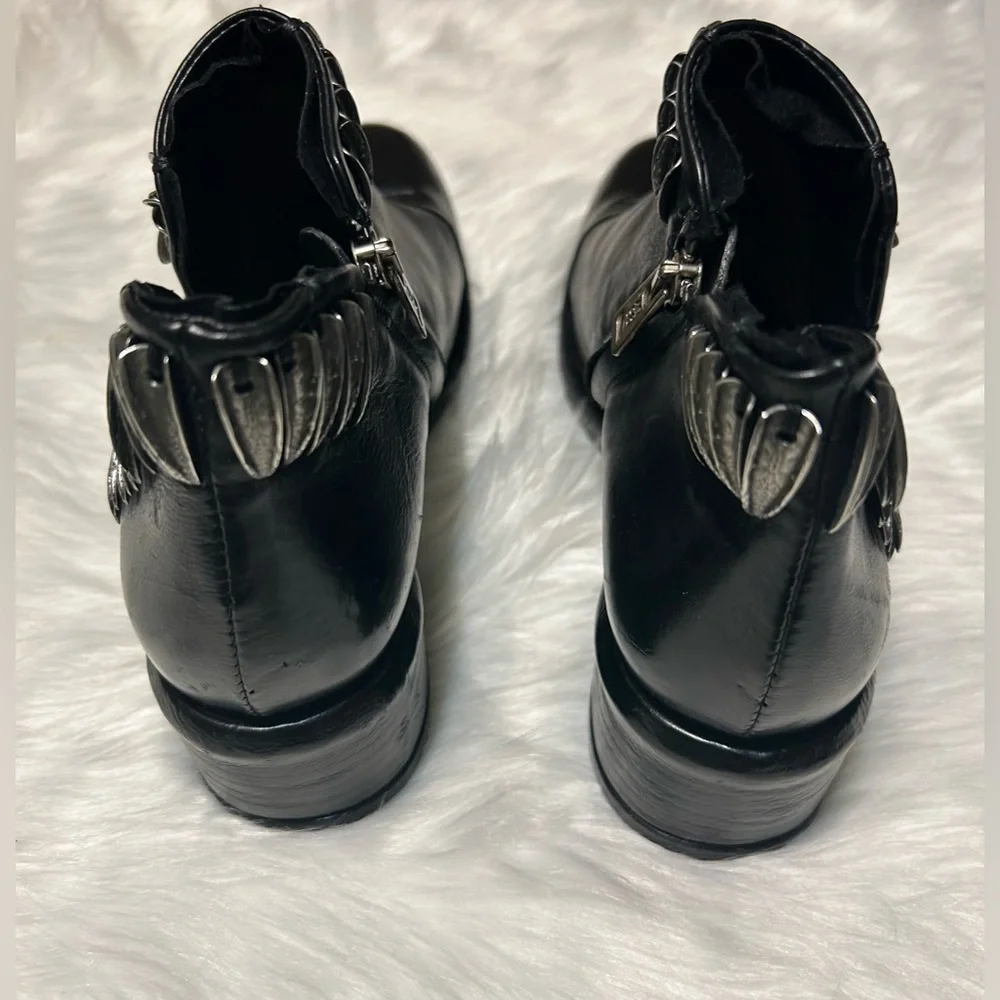 A.S. 98 On The Edge Iker Black and Silver Boots - Picture 6 of 11